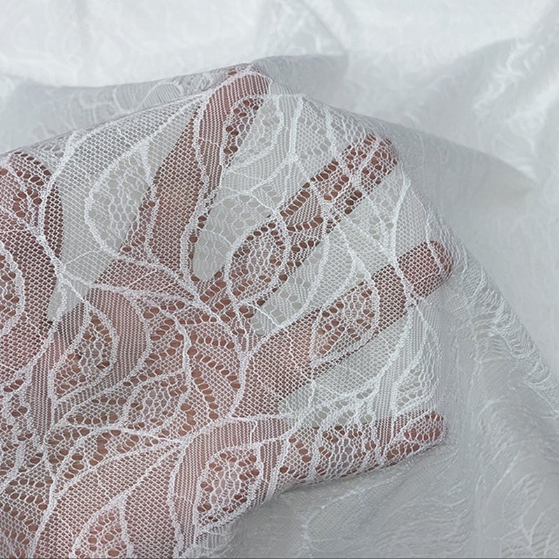 Wave Polyester Warp Knit Lace Fabric for Women's Wear Wholesale Suppli 11